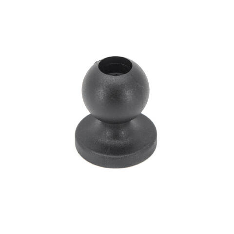 Ball Joint 1&quot;, Veggfeste Nylon, 5mm skruehull