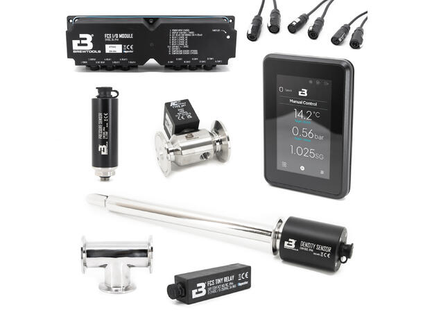 FCS Startpakke Pro Tanker m/Density Temp, Spunding, Density, Tiny Relay++ 
