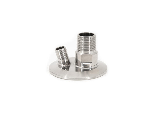 TC 2" til 1/2" M-NPT + 12mm nippel Spesialtilpasset del 