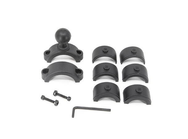 Ball Joint 1", Rørfeste, 28/33/38mm Aluminium 