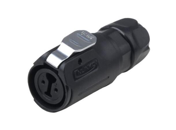 LP12 plugg, 2-pin, hunn, lodding Med 4.5mm grommet 