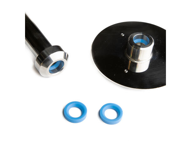 Pakning til skylleadapter/hatt - 17mm Blå silikon, B40/B80/B150 
