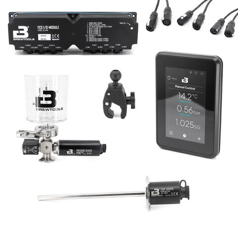 FCS Startpakke Unitank/Brite tank (V2) Temp, Spunding, Gjærlås, Ball Mount ++