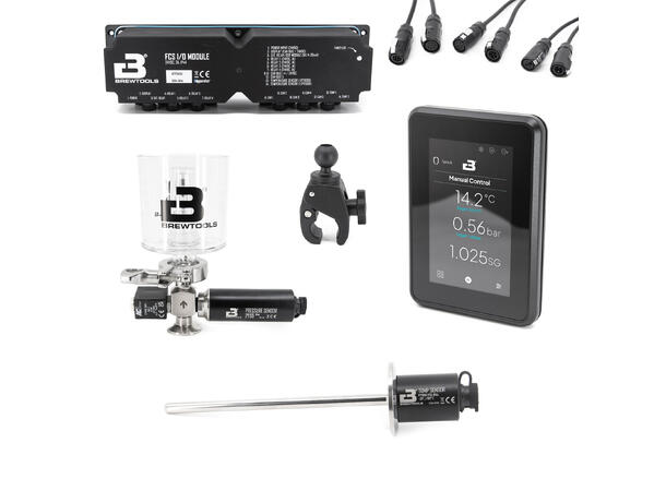 FCS Startpakke Unitank/Brite tank (V2) Temp, Spunding, Gjærlås, Ball Mount ++ 