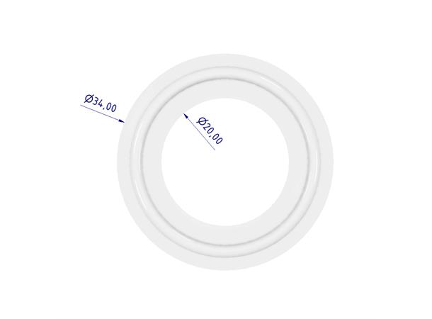TC Pakning, 34mm, DN20, 5 pack 