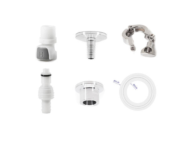 Kjøletilkoblings-kit, Hurtigkoblinger For B25/B50/B100/B180 