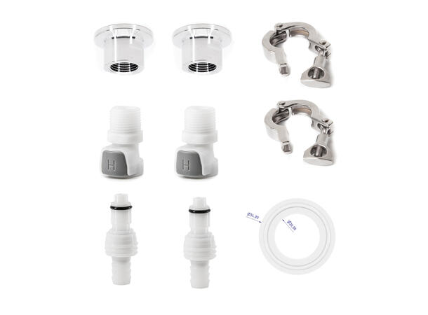 Kjøletilkoblings-kit, Hurtigkoblinger For B25/B50/B100/B180 