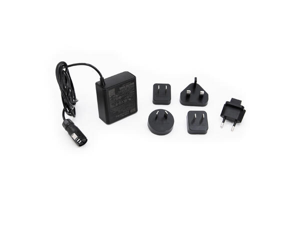 Strømforsyning, 24V 65W, LP12 2-pin 110-240V, Globale adaptere inkludert 