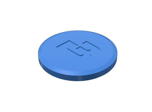 TC Cap, 3" Blå silikon 