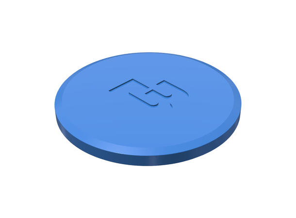 TC Cap, 4" Blå silikon 