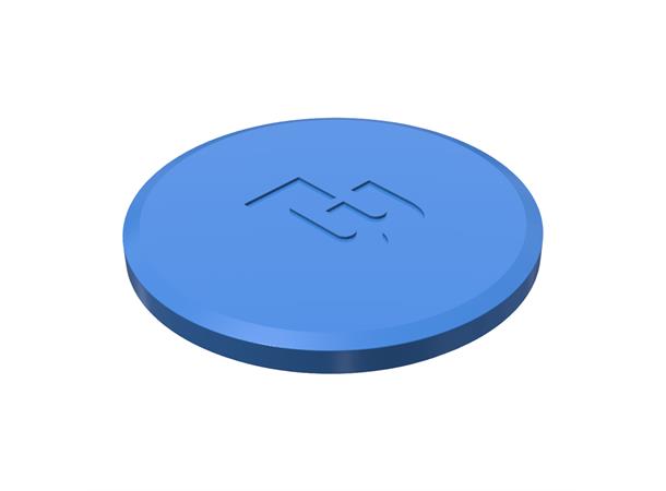 TC Cap, 4" Blå silikon 