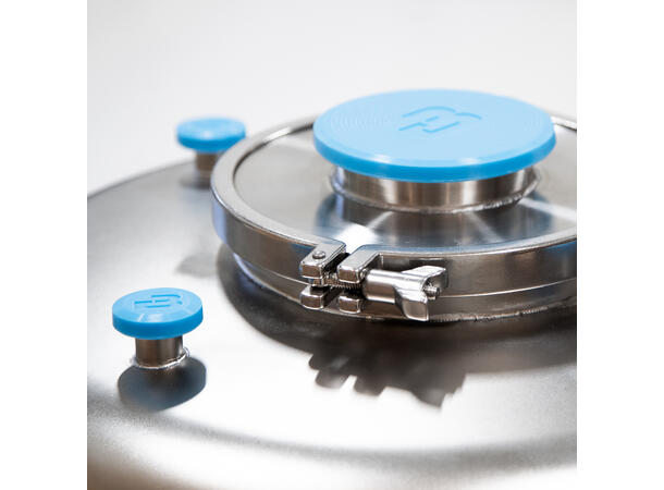 TC Cap, 4" Blå silikon 