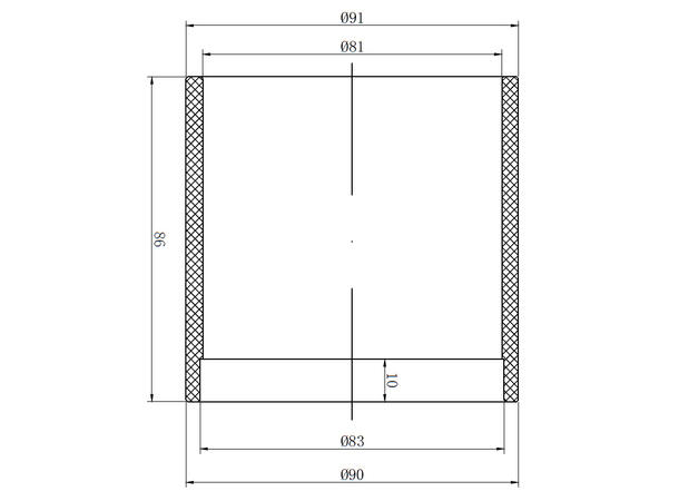 Glass til spunding ventil 