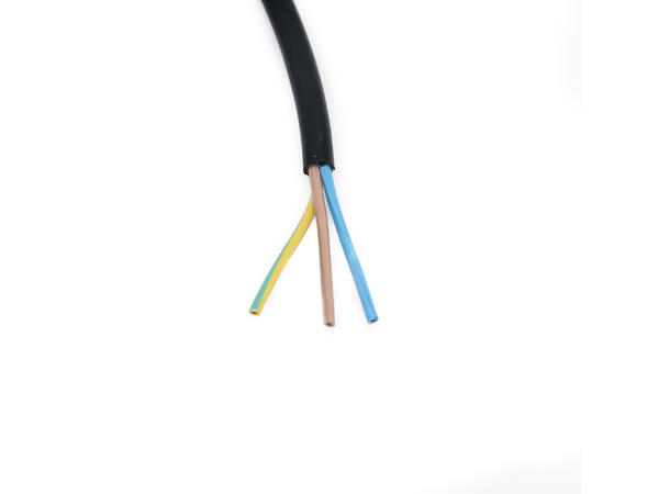 Strømkabel, 10A, 2m, DIY LP20 3-pin hunn, 3x1.5mm2 