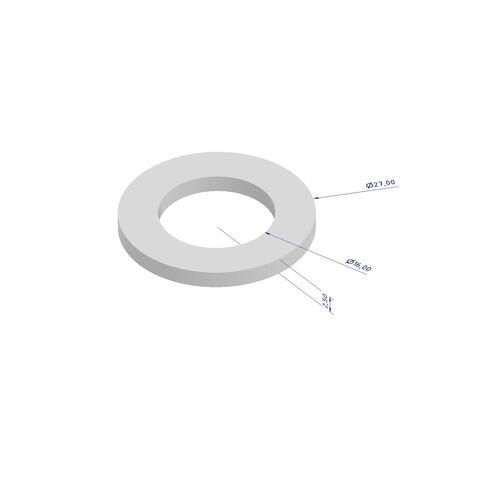 Pakning, 27x16x2.5mm, 2 stk Til Glykolkj&#248;ler-fittings