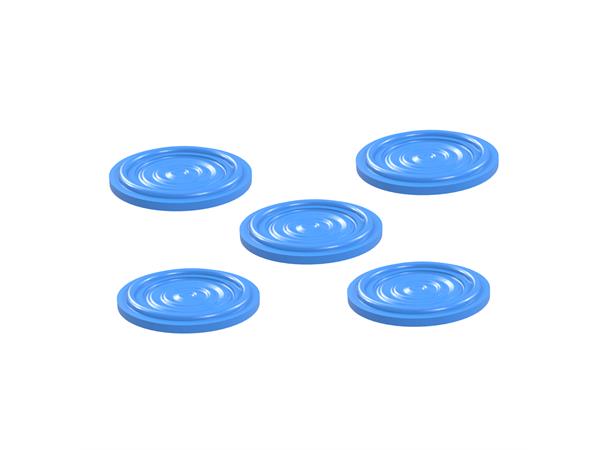 TC Pakning, 34mm, Membran, 5-pack For trykkmålere 