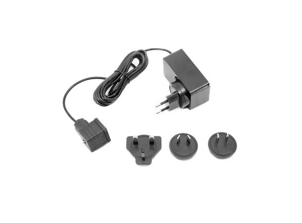 Strømforsyning, 24V 40W, DIN 43650-A 3 meter kabel, Universaladaptere 