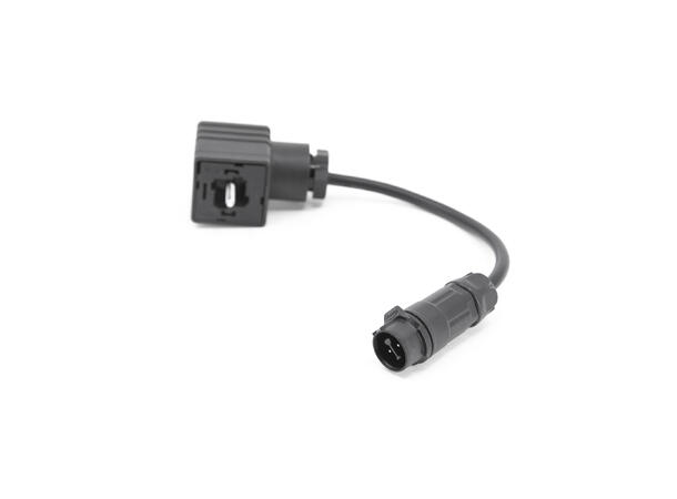 LP12, 2-pin, 100mm, adapter - DIN43650-A LP12 til DIN adapter (DIN43650 Form A) 