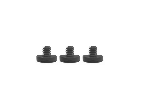 Silikonpropp, M6, 3-pack Sort silikon 