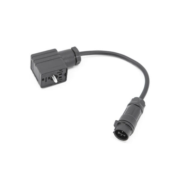 LP12, 2-pin, 100mm, adapter - DIN43650-B LP12 til DIN adapter (DIN43650 Form B)